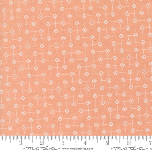 Cottage Charm Peach Yardage for Moda - 31755 19 - PRICE PER 1/2 YARD