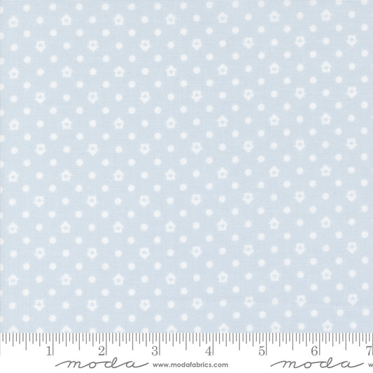Cottage Charm Light Blue Yardage for Moda - 31758 20 - PRICE PER 1/2 YARD