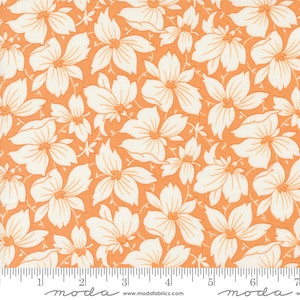 Denim Daisies Sunday Best Florals Butterscotch Ydg for Moda - 35381 14 - PRICE PER 1/2 YARD