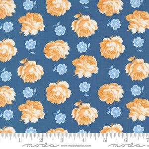 Denim Daisies Denim Skirt Florals Denim Ydg for Moda - 35382 17 - PRICE PER 1/2 YARD