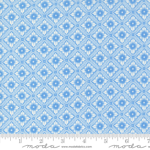 Denim Daisies Punched Tin Blenders Stonewashed Ydg for Moda - 35383 16 - PRICE PER 1/2 YARD