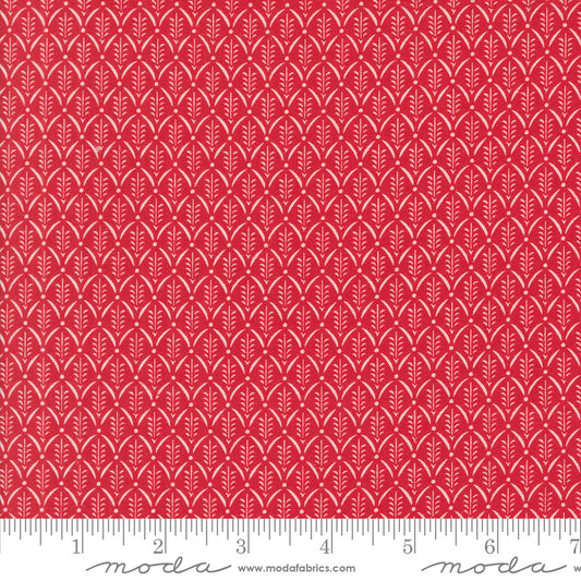 Buon Natale Pomegranate Yardage for Moda - 35406 14 - PRICE PER 1/2 YARD