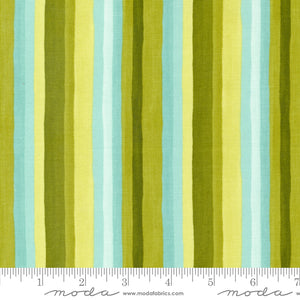 Willow Stripe Lagoon Yardage by Moda -36067 21 - PRICE PER 1/2 YARD