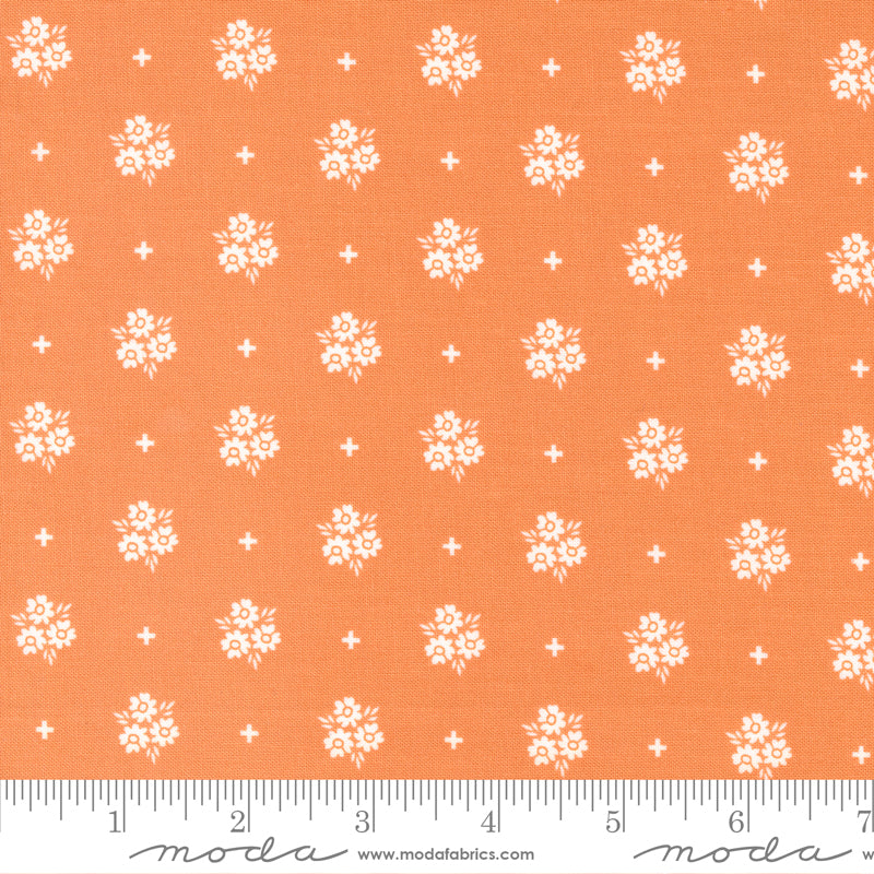 Bountiful Blooms Posies Small Floral Ochre Yardage for Moda - 37663 14- PRICE PER 1/2 YARD