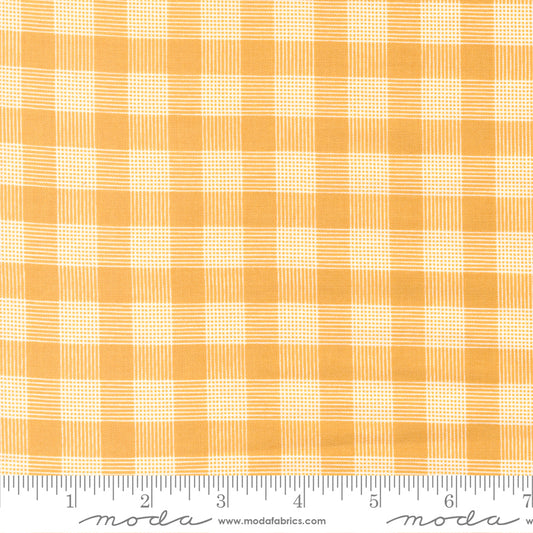 Bountiful Blooms Plaid Golden Yardage for Moda - 37665 12- PRICE PER 1/2 YARD