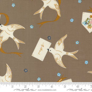 Enchantment Winged Messenger Teak Yardage for Moda - 43171 13 - PRICE PER 1/2 YARD