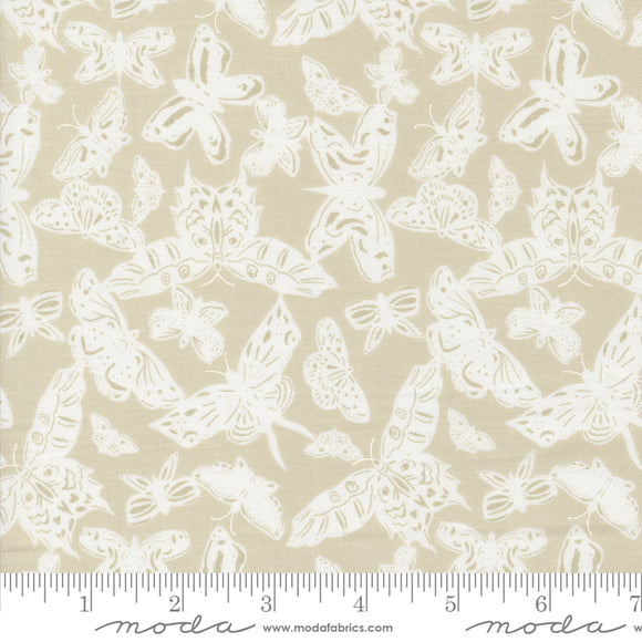 Enchantment Paper Butterflies Stone Yardage for Moda - 43172 12 - PRICE PER 1/2 YARD