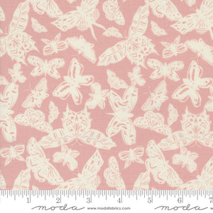 Enchantment Paper Butterflies Blush Yardage for Moda - 43172 16 - PRICE PER 1/2 YARD