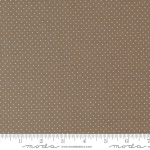 Enchantment Swiss Dots Teak Yardage for Moda - 43176 13 - PRICE PER 1/2 YARD