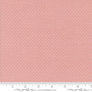 Enchantment Swiss Dots Blush Yardage for Moda - 43176 16 - PRICE PER 1/2 YARD