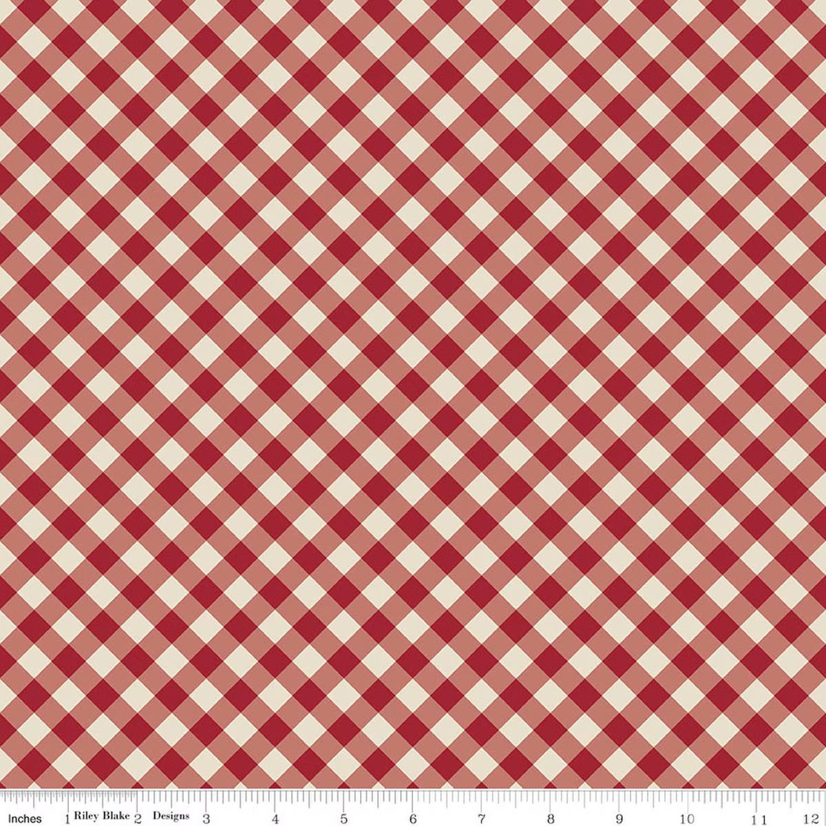 Christmas Time Plaid Linen Yardage by Dani Mogstad for RBD-C17824-LINEN - PRICE PER 1/2 YARD