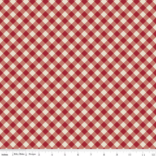 Christmas Time Plaid Linen Yardage by Dani Mogstad for RBD-C17824-LINEN - PRICE PER 1/2 YARD