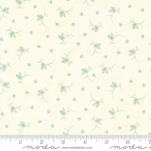 Collections Etchings Brave Butterfly Parchment Aqua Yardage for Moda - 44338 21 - PRICE PER 1/2 YARD