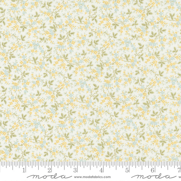 Honeybloom Flowers Ditsy Milk Yardage for Moda - 44344 11 - PRICE PER 1/2 YARD