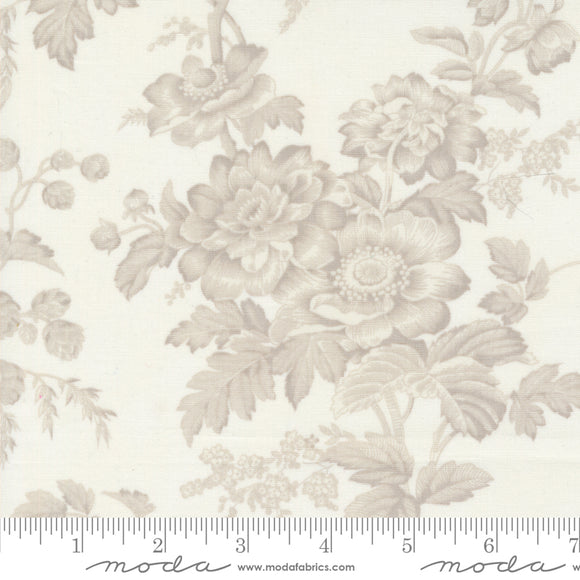 3 Sisters Favorite Vintage Linens Florals Cream Ydg for Moda - 44360 11 - PRICE PER 1/2 YARD