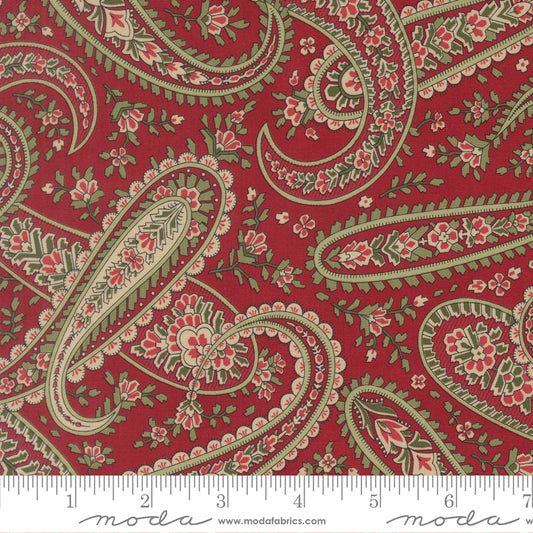 Candlelight Christmas Crimson Yardage for Moda - 44422 13 - PRICE PER 1/2 YARD