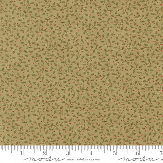 Candlelight Christmas Sage Yardage for Moda - 44427 14 - PRICE PER 1/2 Yard