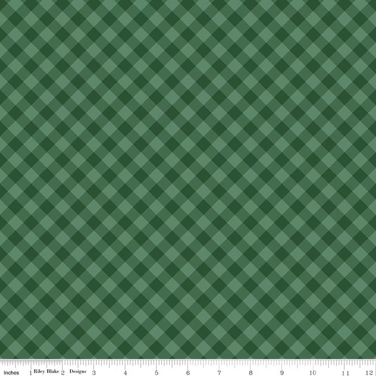 Christmas Time Plaid Forest Yardage by Dani Mogstad for RBD-C17824-FOREST - PRICE PER 1/2 YARD