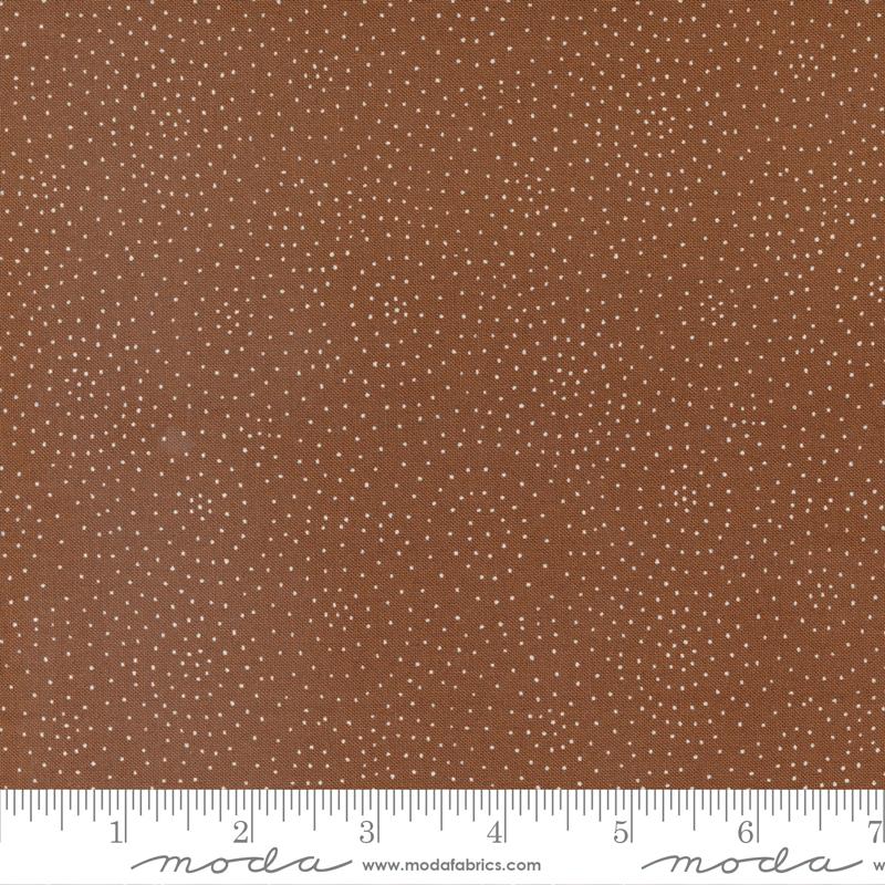 Quaint Cottage Circle Time Dots Mud Yardage by Moda 48376 19- PRICE PER 1/2 YARD