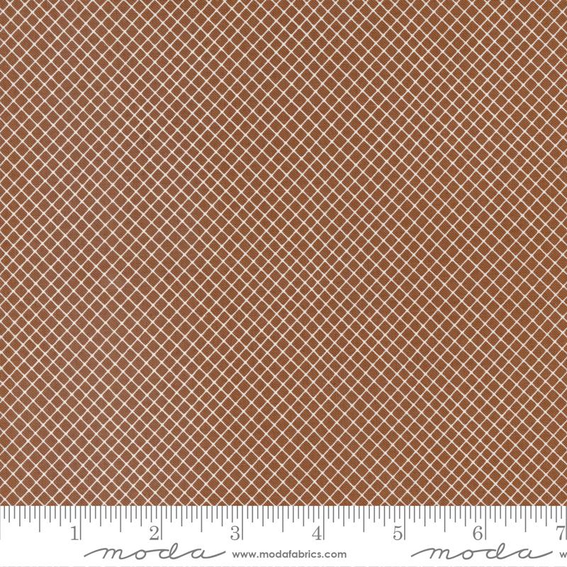 Quaint Cottage Crosscheck Checks and Plaids Mud Yardage by Moda 48377 19- PRICE PER 1/2 YARD