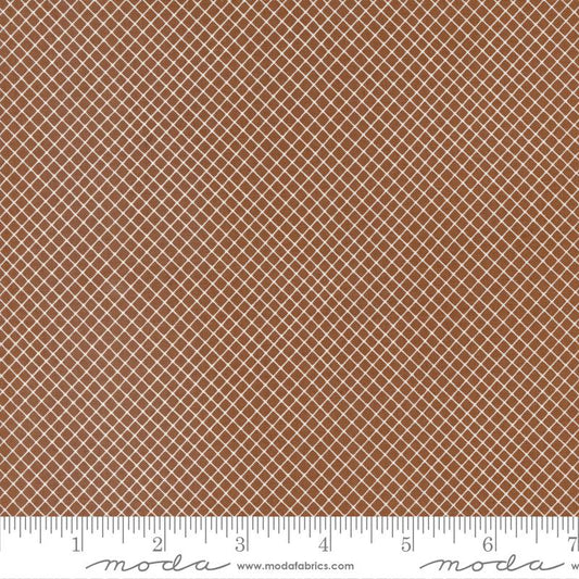 Quaint Cottage Crosscheck Checks and Plaids Mud Yardage by Moda 48377 19- PRICE PER 1/2 YARD