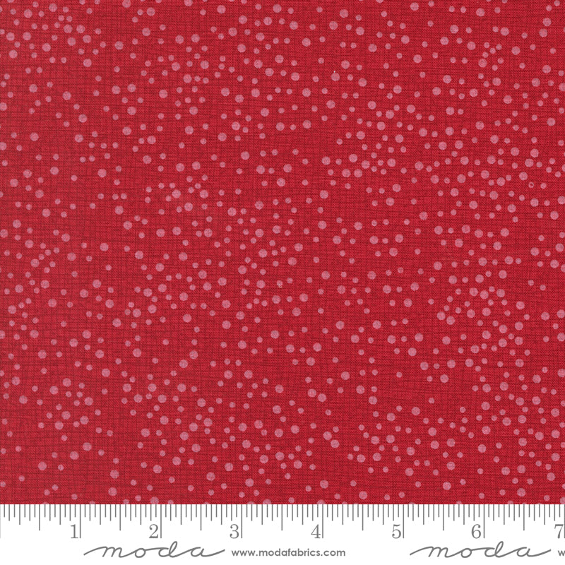 Dotty Thatched Scarlet Yardage for Moda - 48715 119 - PRICE PER 1/2 YARD