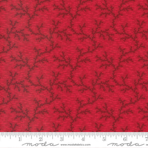 Joyful Gatherings Evergreen Sprig Poinsettia Ydg for Moda 49211 13 - PRICE PER 1/2 YARD