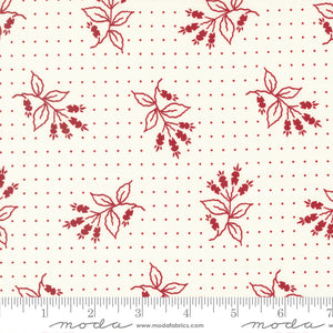 American Gatherings II Liberty Florals Dove Heart Yardage for Moda 49240 21 - PRICE PER 1/2 YARD