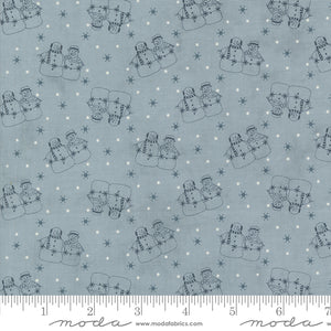 Snowman Gatherings IV Snow Couple Frozen Yardage for Moda 49250 12 - PRICE PER 1/2 YARD