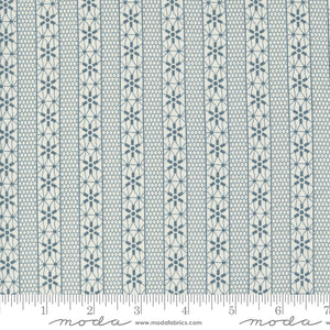 Snowman Gatherings IV Crystal Stripe Snow Yardage for Moda 49252 11 - PRICE PER 1/2 YARD