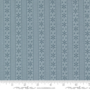 Snowman Gatherings IV Crystal Stripe Frozen Yardage for Moda 49252 12 - PRICE PER 1/2 YARD