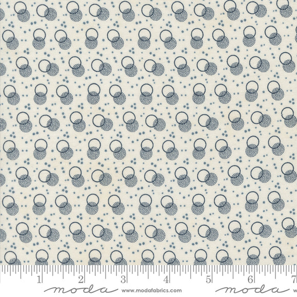 Snowman Gatherings IV Snowball Shadow Dots Snow Yardage for Moda 49253 11 - PRICE PER 1/2 YARD