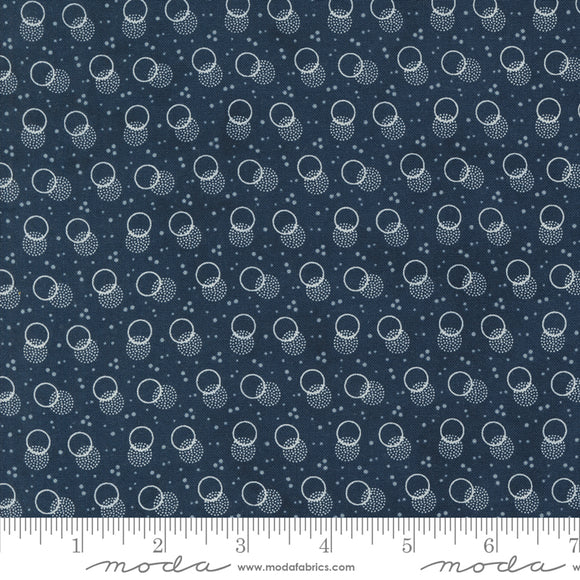 Snowman Gatherings IV Snowball Shadow Dots Night Sky Yardage for Moda 49253 14 - PRICE PER 1/2 YARD