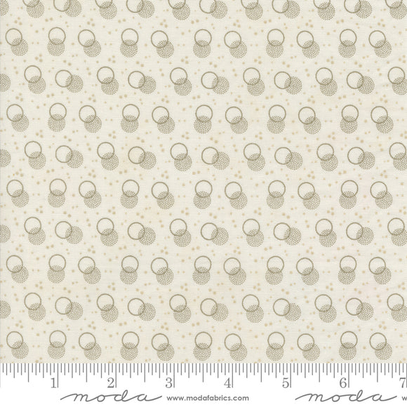 Snowman Gatherings IV Snowball Shadow Dots Snow Taupe Yardage for Moda 49253 15 - PRICE PER 1/2 YARD