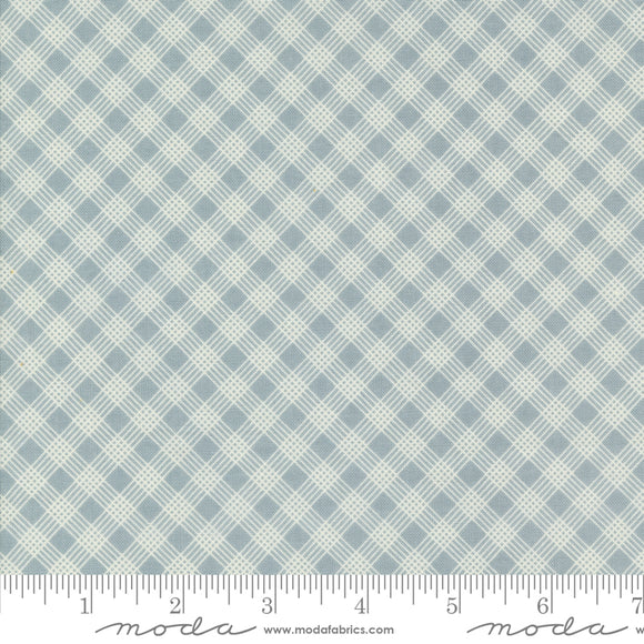 Snowman Gatherings IV Window Pane Plaids Frozen Snow Yardage for Moda 49254 13 - PRICE PER 1/2 YARD