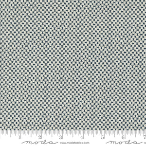 Snowman Gatherings IV Ice Basketweave Night Sky Snow Yardage for Moda 49255 17 - PRICE PER 1/2 YARD