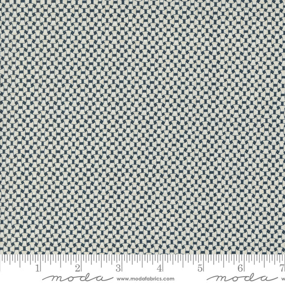 Snowman Gatherings IV Ice Basketweave Night Sky Snow Yardage for Moda 49255 17 - PRICE PER 1/2 YARD