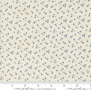 Snowman Gatherings IV Snowy White Stars Snow Yardage for Moda 49256 11 - PRICE PER 1/2 YARD