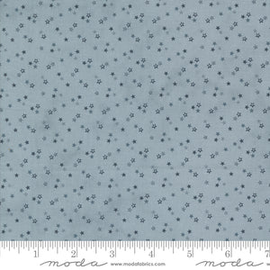 Snowman Gatherings IV Snowy White Stars Frozen Yardage for Moda 49256 12 - PRICE PER 1/2 YARD