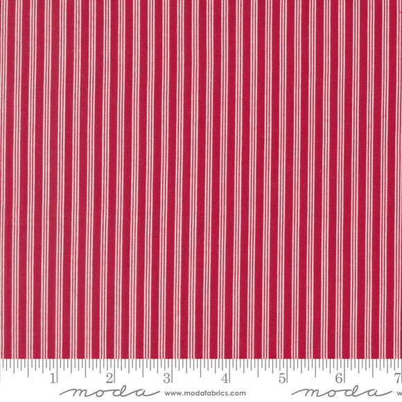 Dear Santa Stripes Crimson Yardage for Moda 49261 12 - PRICE PER 1/2 YARD