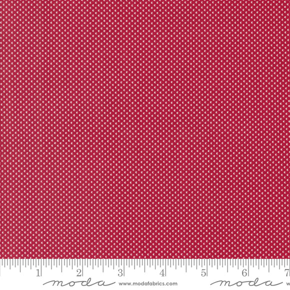 Dear Santa Mini Snowball Dots Crimson Yardage for Moda 49262 12 - PRICE PER 1/2 YARD