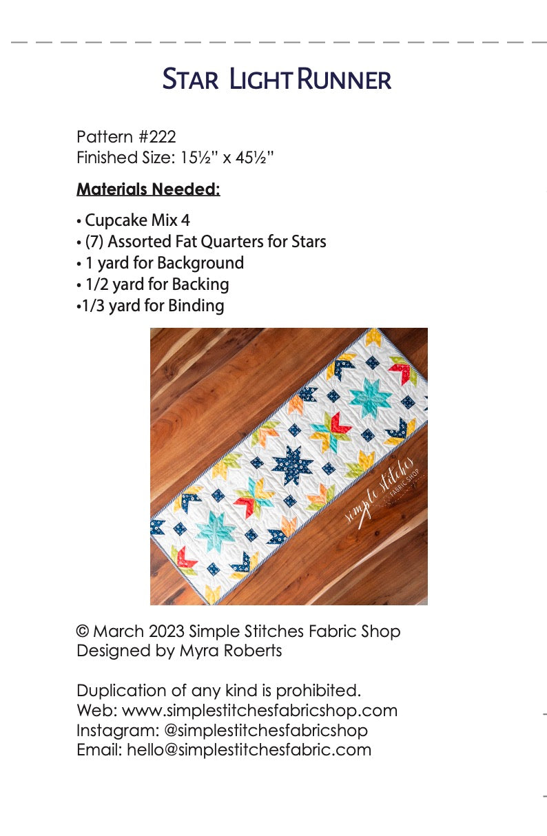 Star Light Runner Pattern