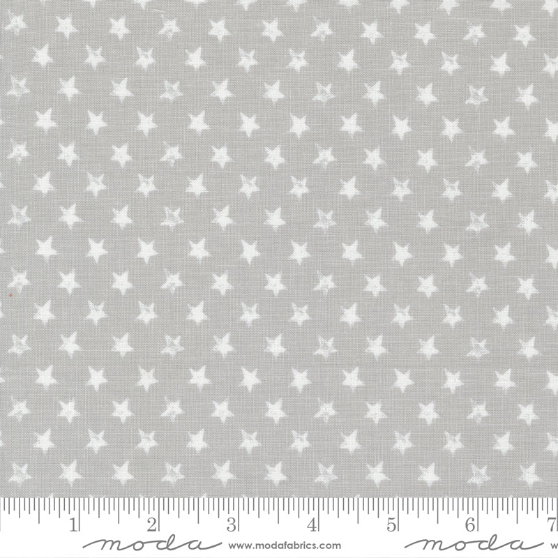 Old Glory Star Spangled Americana Silver Yardage for Moda - 5204 12 - PRICE PER 1/2 YARD