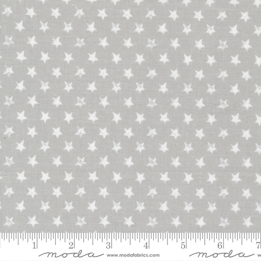 Old Glory Star Spangled Americana Silver Yardage for Moda - 5204 12 - PRICE PER 1/2 YARD