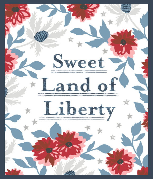 Old Glory Sweet Land of Liberty Panel Multi Yardage by Lella Boutique for Moda -5207 11