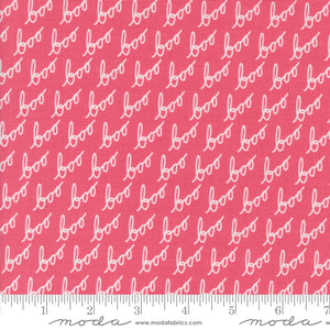 Hey Boo Text and Words Love Potion Pink Yardage for Moda - 5212 14  - PRICE PER 1/2 YARD