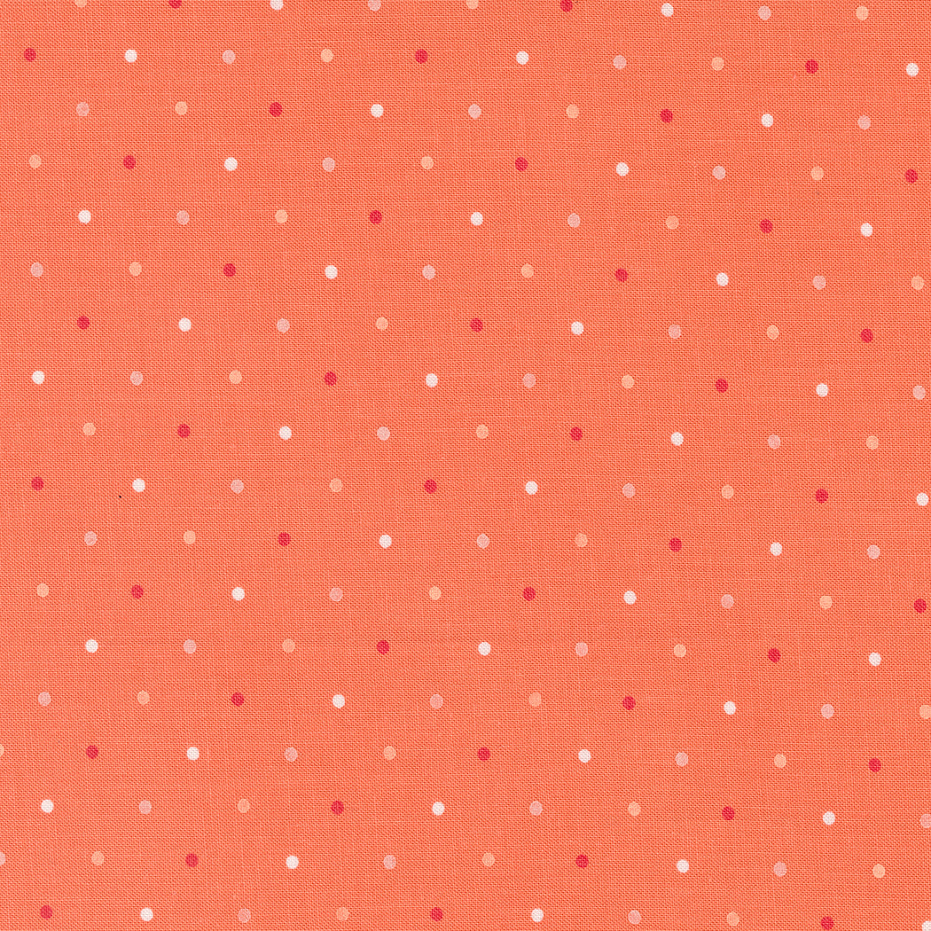 Magic Dot Coral Yardage for Moda - 5230 11  - PRICE PER 1/2 YARD