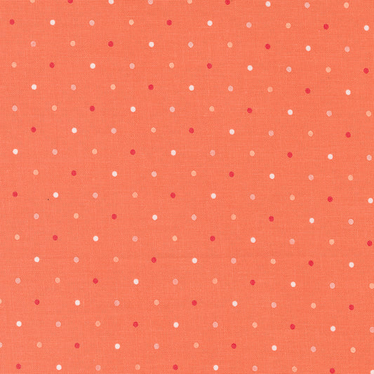 Magic Dot Coral Yardage for Moda - 5230 11  - PRICE PER 1/2 YARD