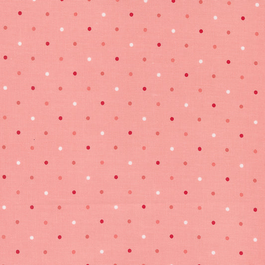 Magic Dot Pink Lemonade Yardage for Moda - 5230 34 - PRICE PER 1/2 YARD