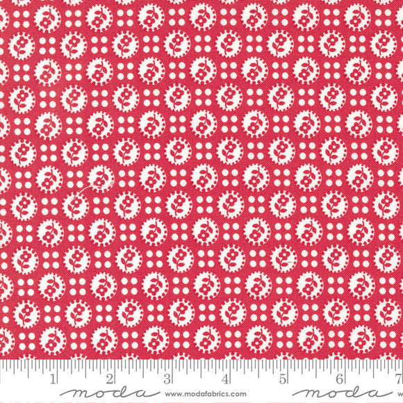 Lighthearted Sweet Blenders Dot Red Yardage by for Moda - 55292 12 - PRICE PER 1/2 YARD